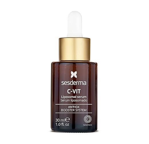 Allodermis Sesderma C-VIT Liposomal Serum in a clear bottle with dropper for brightening and antioxidant skin care.