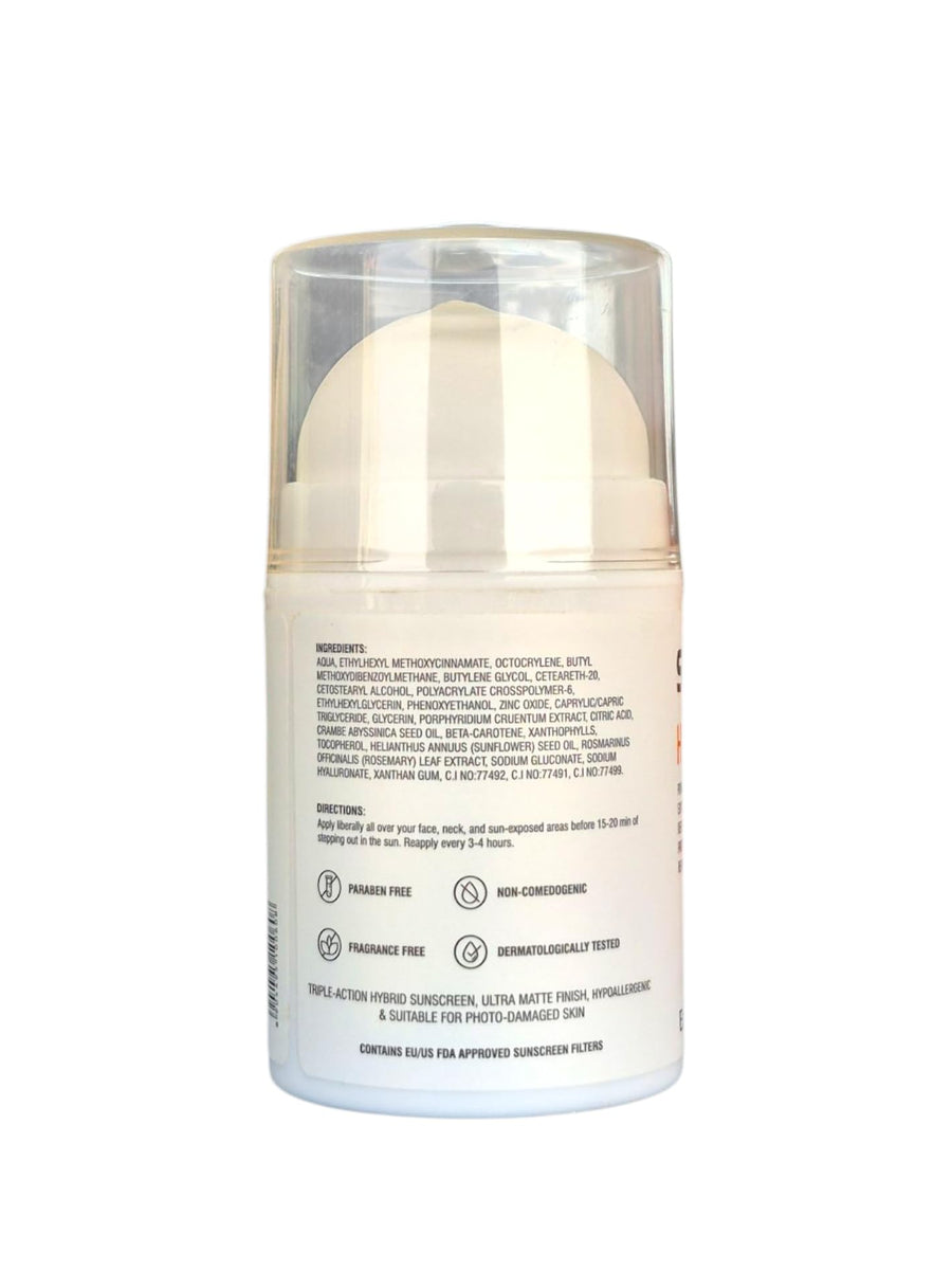 Cheryl Solglo Hybrid Sunscreen SPF 70 PA++++ in 50ml bottle, showing the sunscreen tube with SPF and PA+++ ratings.
