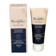 Conor Cosmo India Mandy Glow Facewash in a clear bottle with a white cap, suitable for gentle facial cleansing.