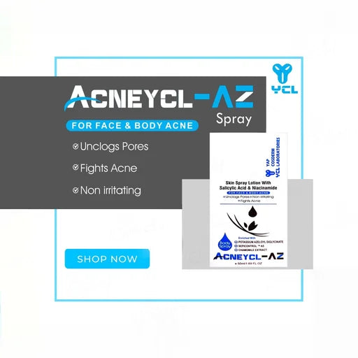 Acneycl-AZ Body Spray For Face & Body Acne — 50ml