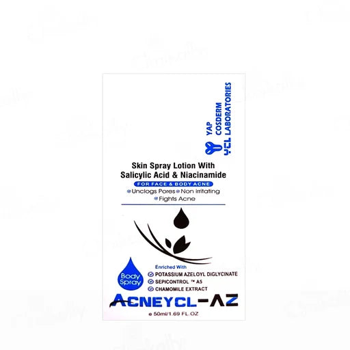 Acneycl-AZ Body Spray For Face & Body Acne — 50ml
