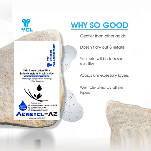Acneycl-AZ Body Spray For Face & Body Acne — 50ml