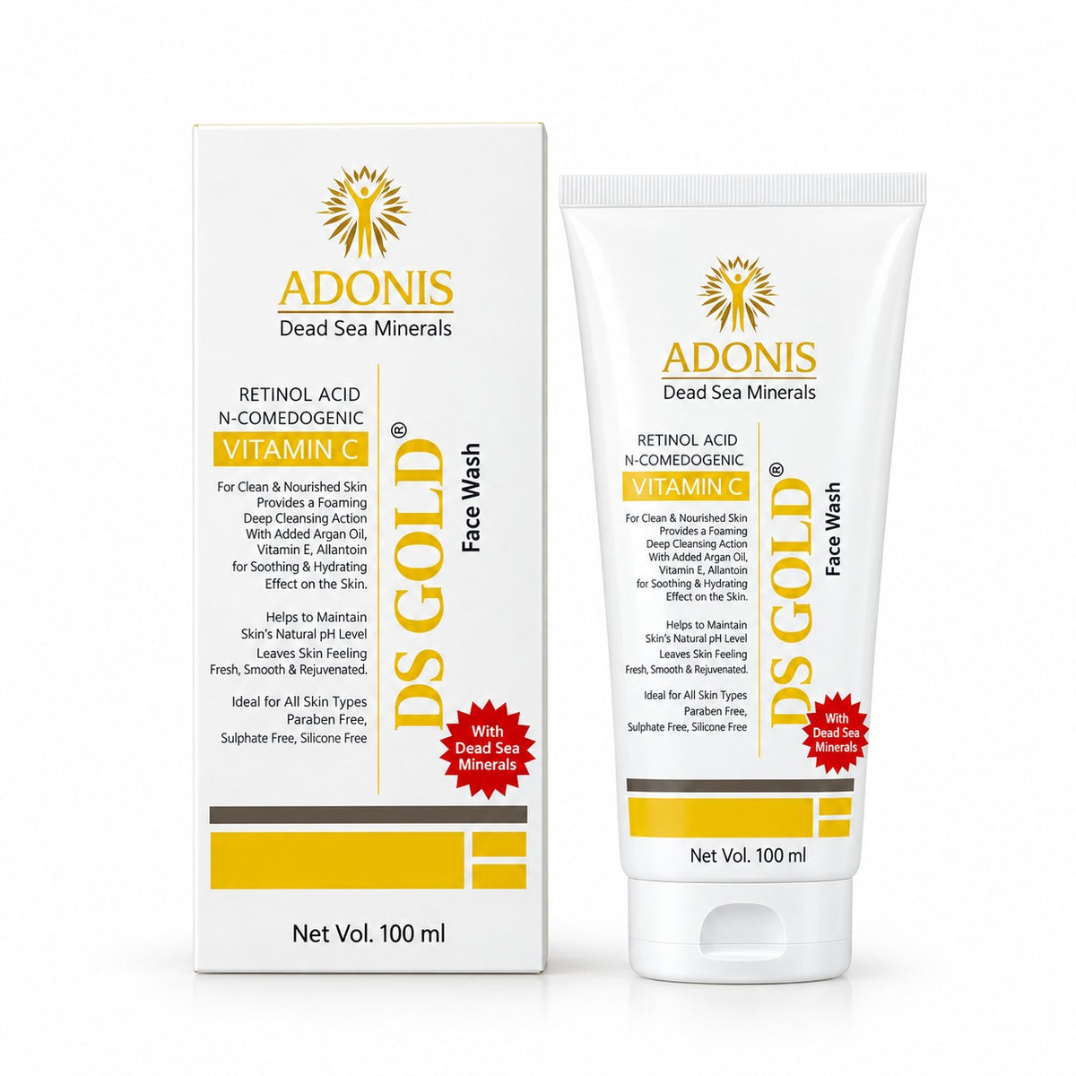 Adonis DS Gold Face Wash pack shot