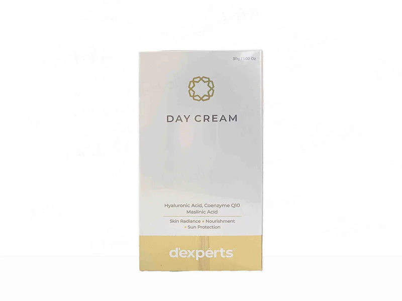 Alaina Healthcare Brinton D'experts Day Cream SPF 30 PA+++ in a 30g jar, featuring smooth cream texture for skin protection.
