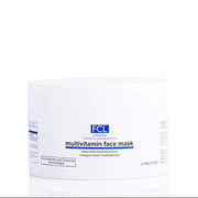 Allodermis FCL Multivitamin Face Mask showing a soothing cream applied to the face, designed to boost skin health with multivitamins.
