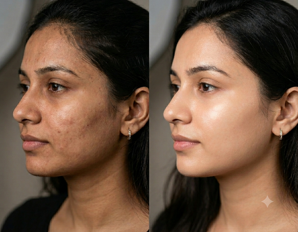 Laser Toning before and after results — Allodermis client transformation, Long-Term Results