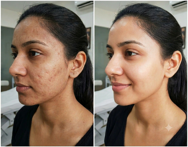 Carbon Laser Peel before and after results — Allodermis client transformation, Maintenance Phase
