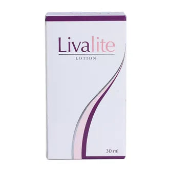 Livalite Lotion bottle with pump dispenser, moisturizing skincare product by Cymbiotics Biopharma Pvt. Ltd.