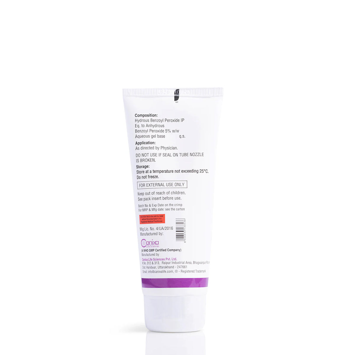 Benzonix XL Gel Wash by DetailsÊanixa Life Sciences Pvt. Ltd., showing the gel wash product in a clear bottle with label.