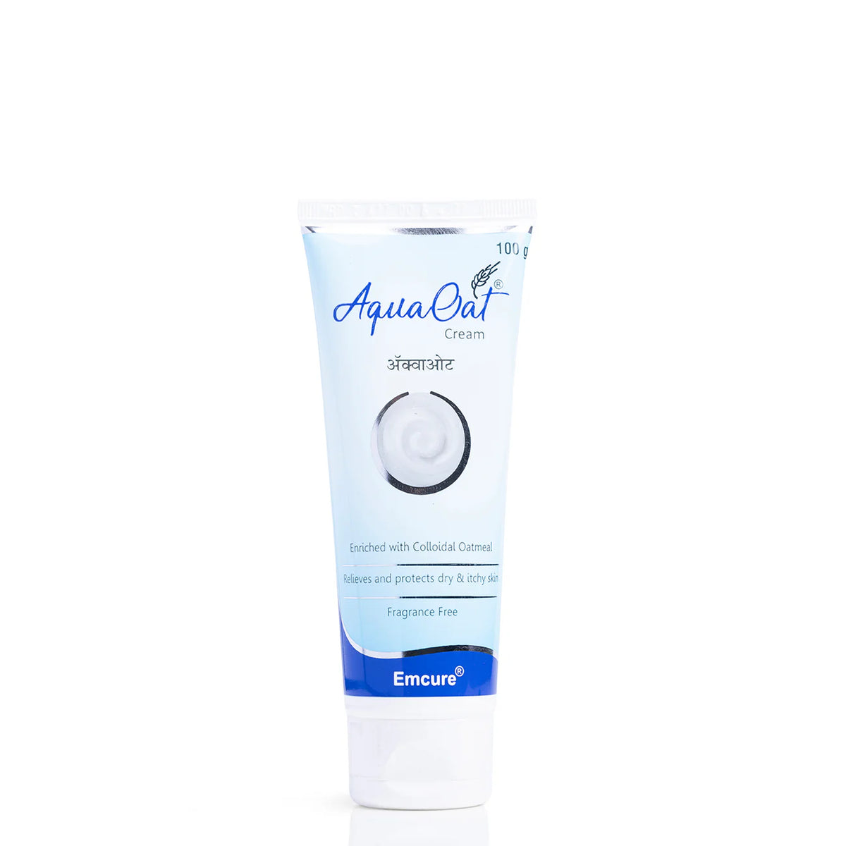 Aquaoat Moisturizing Cream 100g by Cheryl Laboratories, smooth cream in a jar with a sealed lid and fresh, clean packaging.