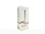 Neutriderm Copper Activator Solution bottle by Allodermis, clear liquid skincare product in a white container with a pump dispenser.