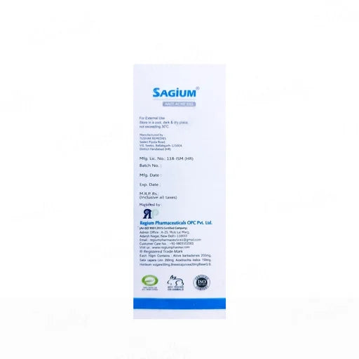 Sagium Anti Acne Gel — 30ml