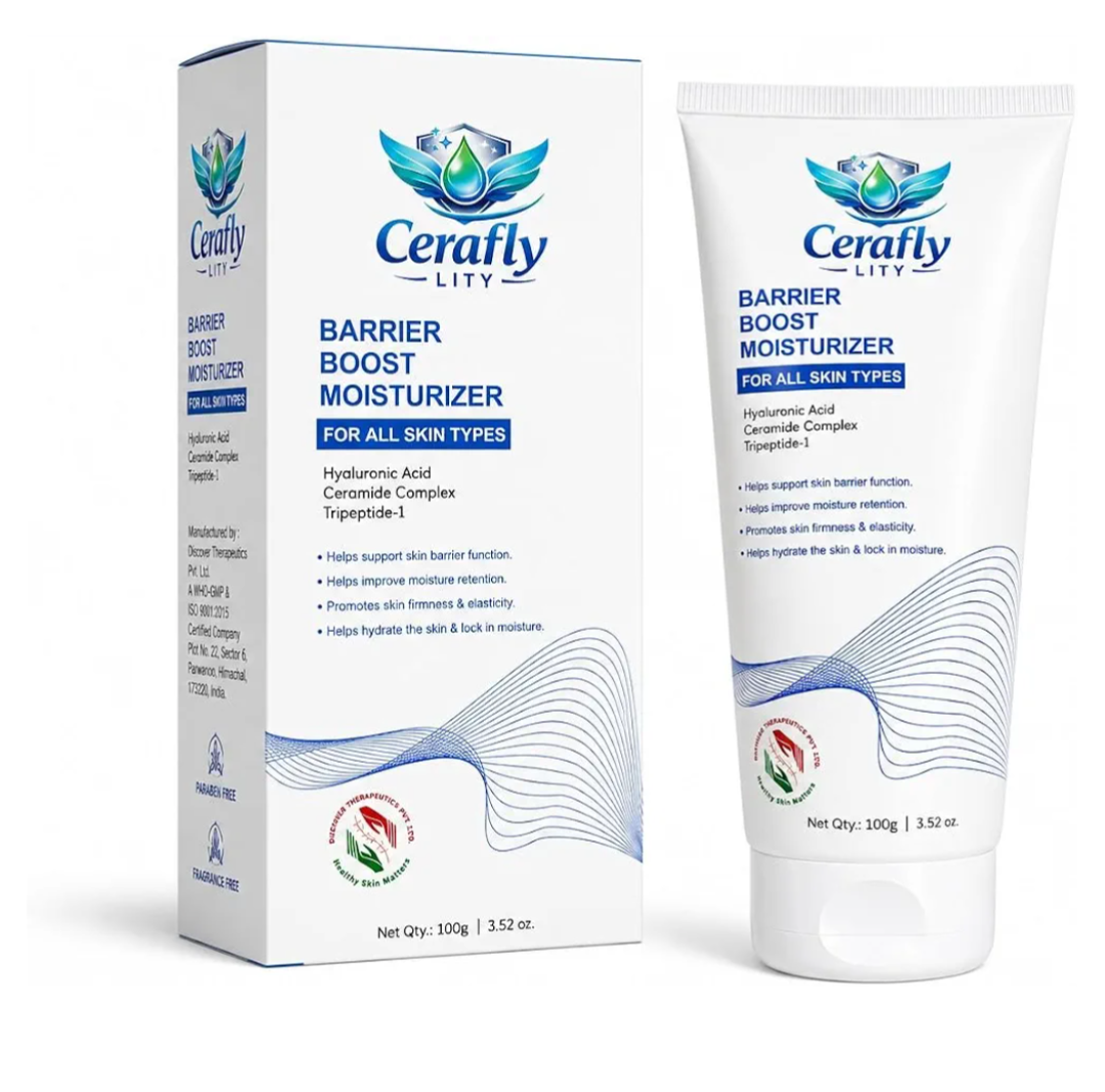 Cerafly Lity Barrier Boost Moisturizer 100 g - For normal to dry skin & sensitive skin, non-comedogenic
