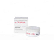 Ratti Corporation Melblok Pigmentation Control Night Cream jar with label and creamy texture visible.