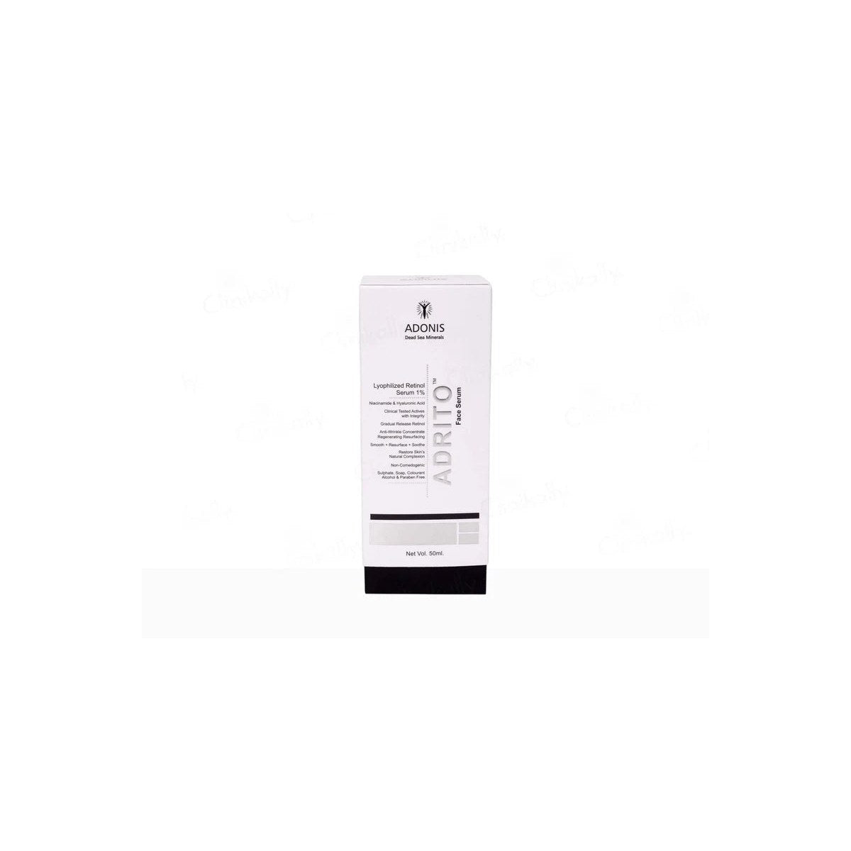 Adrito face serum by M/s Samrvir Biotech Pvt. Ltd. in a sleek bottle, featuring a dropper for skincare application.