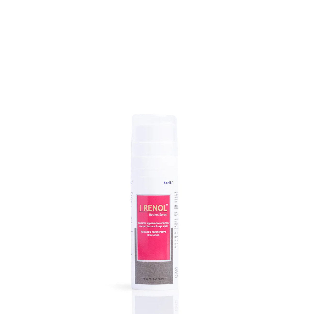 Curetech Skincare Azelia I Renol Retinol Serum bottle with dropper, skincare product for anti-aging and skin renewal.