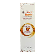 Biluma Advance Face Wash in a pump bottle, designed for brightening and cleansing skin, by Details Encube Ethicals Pvt. Ltd.