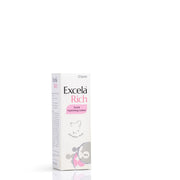 Cipla Excela Rich Facial Hydrating Lotion bottle with white and blue packaging, designed for deep skin hydration.