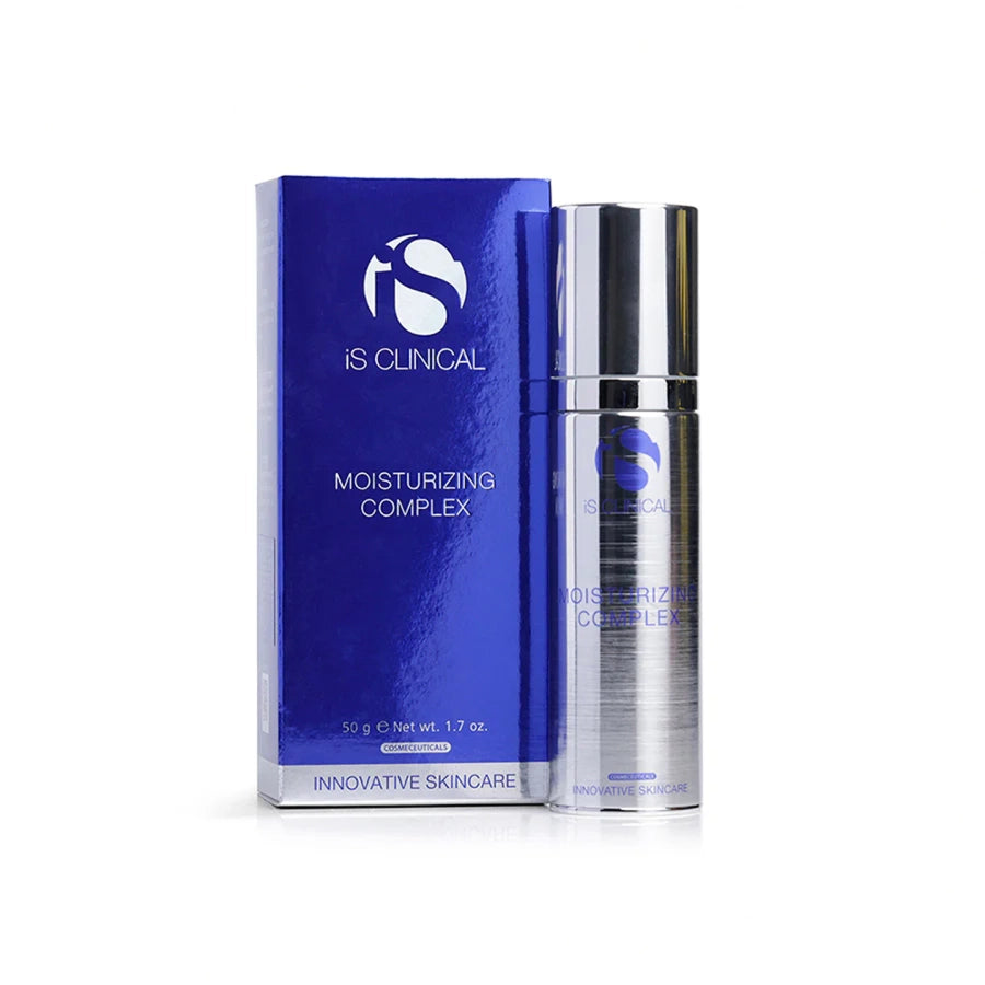 Allodermis IS Clinical Moisturizing Complex cream in a sleek jar, showcasing a nourishing skincare product for hydration and skin health.