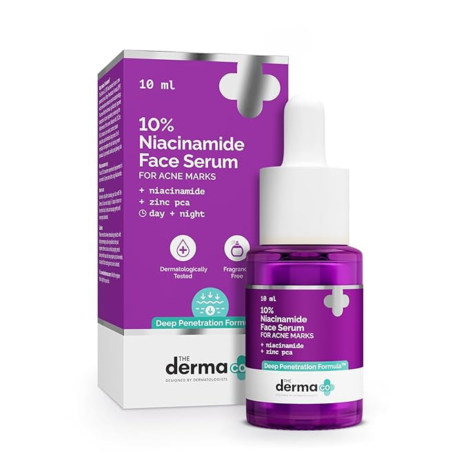 Allodermis Pore Minimizer Face Serum 10% bottle, showing clear packaging and serum applicator for reducing pore size.