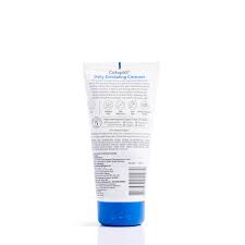 Cetaphil Daily Exfoliating Cleanser by Encube Ethicals Pvt. showing a white tube with blue and green accents for normal, dry, and oily skin.