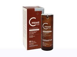 Dermatica C Prime Cream by Copperpods Cosmetics Pvt Ltd, close-up of the cream jar showing the product label and packaging details