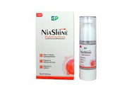 Conor Cosmo India Niashine Brightening Serum bottle with applicator and vibrant packaging, designed for skin glow and radiance.