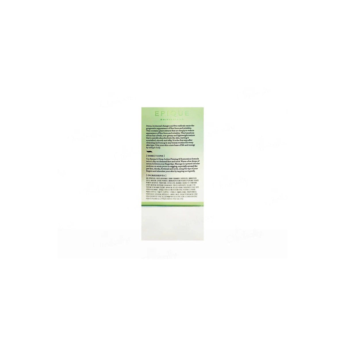 Epique Intensive Cellular Repair Serum by Specialty Innovation Co. Ltd. in a sleek glass bottle with dropper for skincare application
