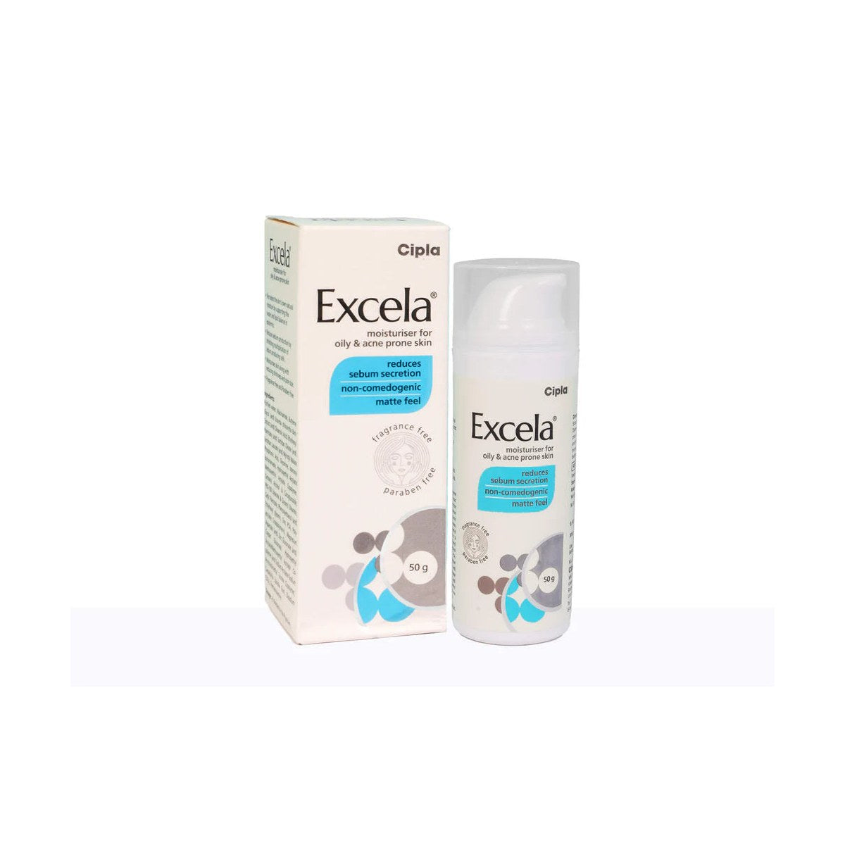 Allodermis Excela Moisturiser jar with creamy texture, designed for nourishing and hydrating skin.