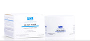 Allodermis FCL De Tan Mask in a jar, featuring a creamy texture for skin brightening and tan removal.