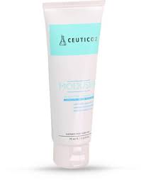 Ceuticoz Moduseb anti-acne gel by Hitech Formulations Pvt. Ltd. in a clear tube, with a smooth, transparent gel visible inside.
