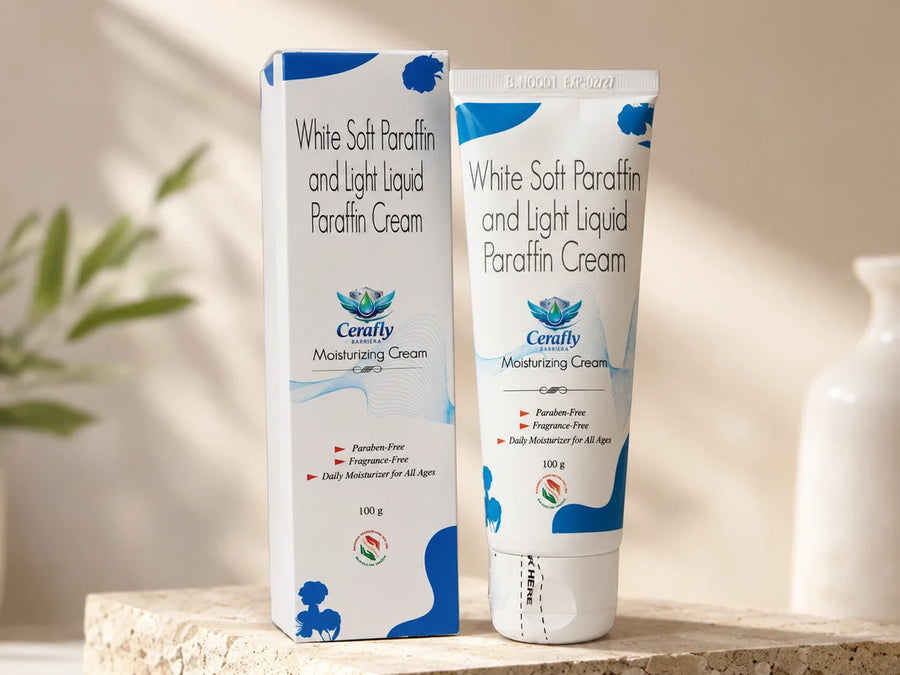Cerafly Bariera Moisturizing Cream — White Soft Paraffin and Light Liquid Paraffin Cream