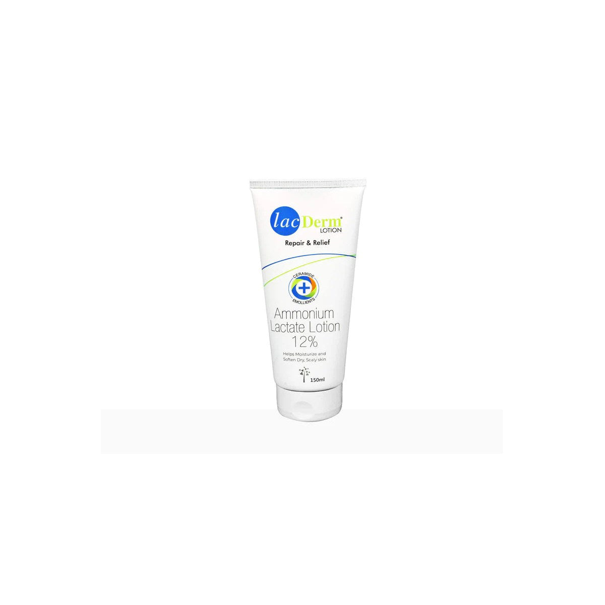 Lac Derm Lotion by Archeesh Laboratories, a soothing skincare lotion in a white bottle with a pump dispenser.