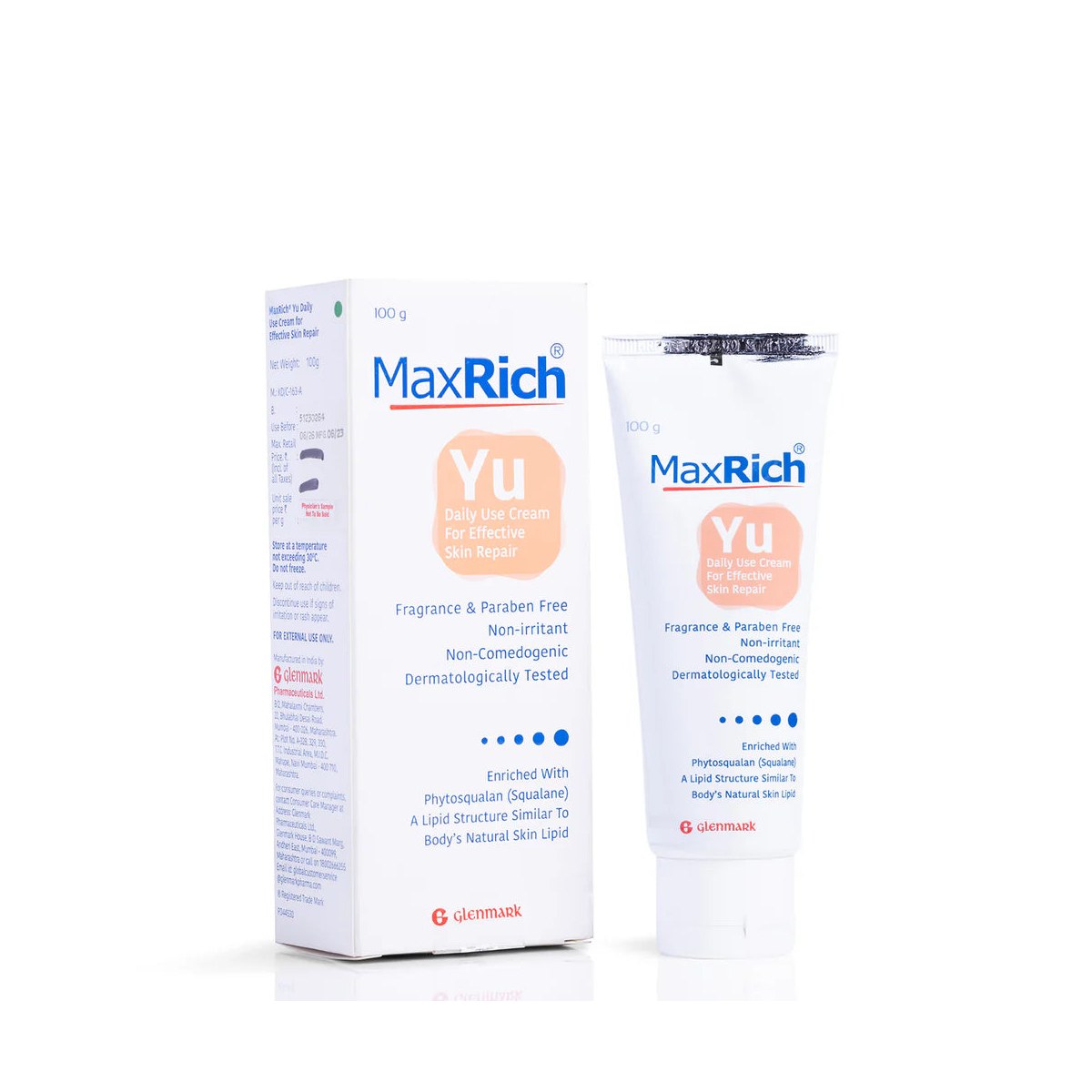 Allodermis Maxrich Yu Daily Cream jar with white lid and label, showcasing a skincare product for daily moisturizing.
