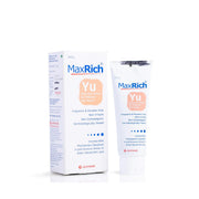 Allodermis Maxrich Yu Daily Cream jar with white lid and label, showcasing a skincare product for daily moisturizing.