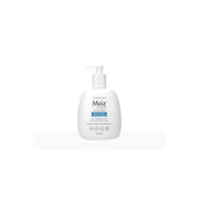Dermalogics Moiz Cleansing Lotion bottle, front view showing the label and packaging for gentle skincare.