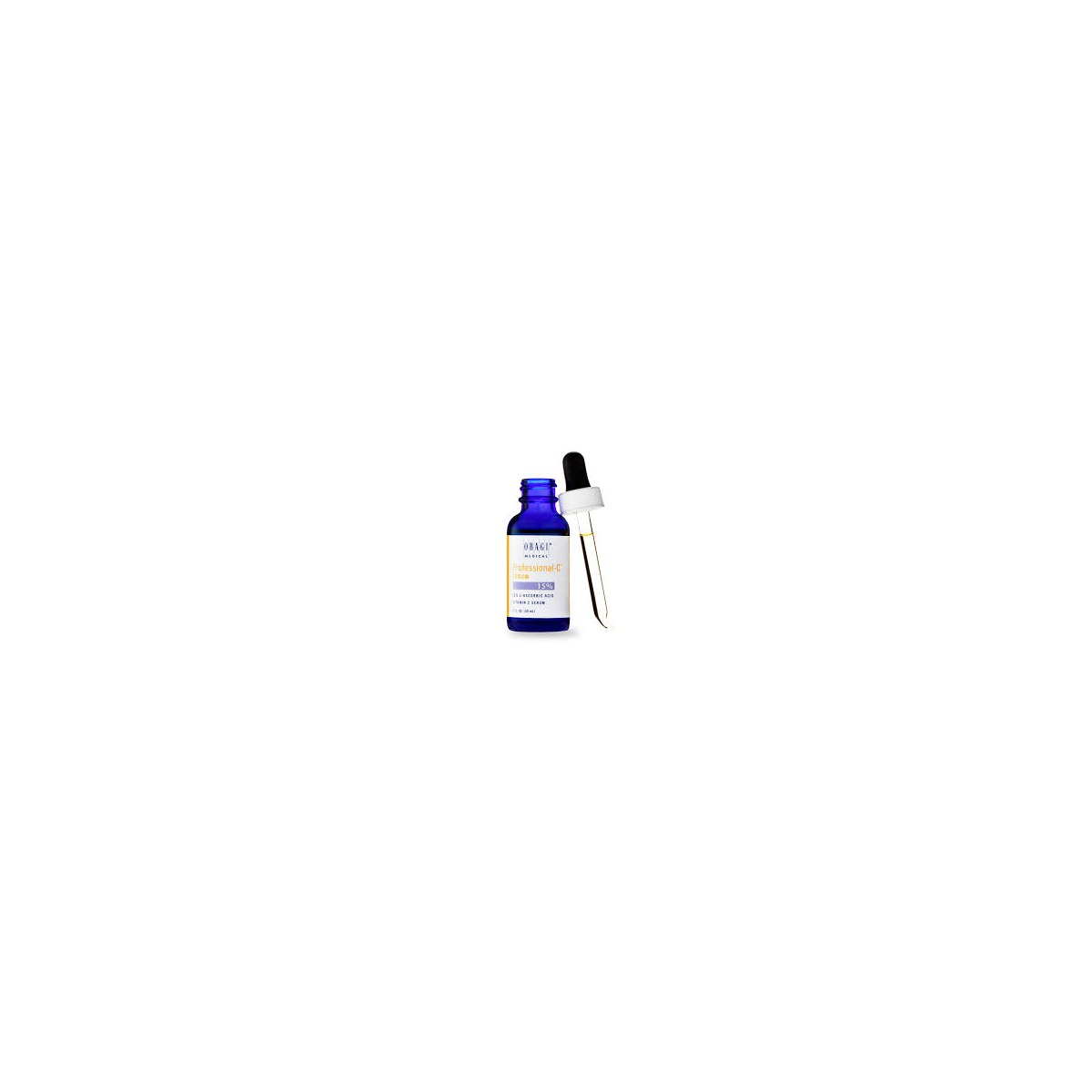 Allodermis OBAGI PROFESSIONAL-C¨ Serum 15% Vitamin C serum in a clear bottle with dropper for brightening skin.