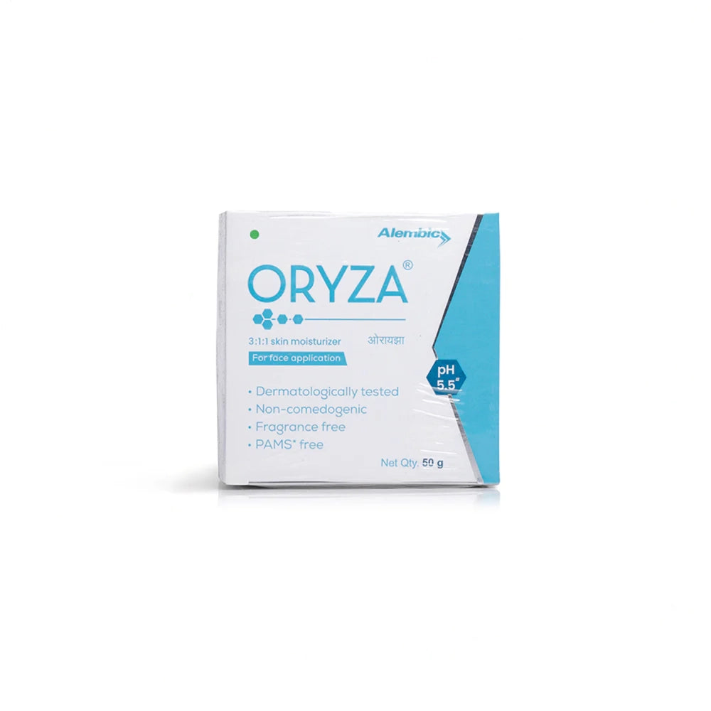 Allodermis Oryza Cream moisturizer in a jar, featuring a smooth, creamy texture for hydrating and nourishing skin.