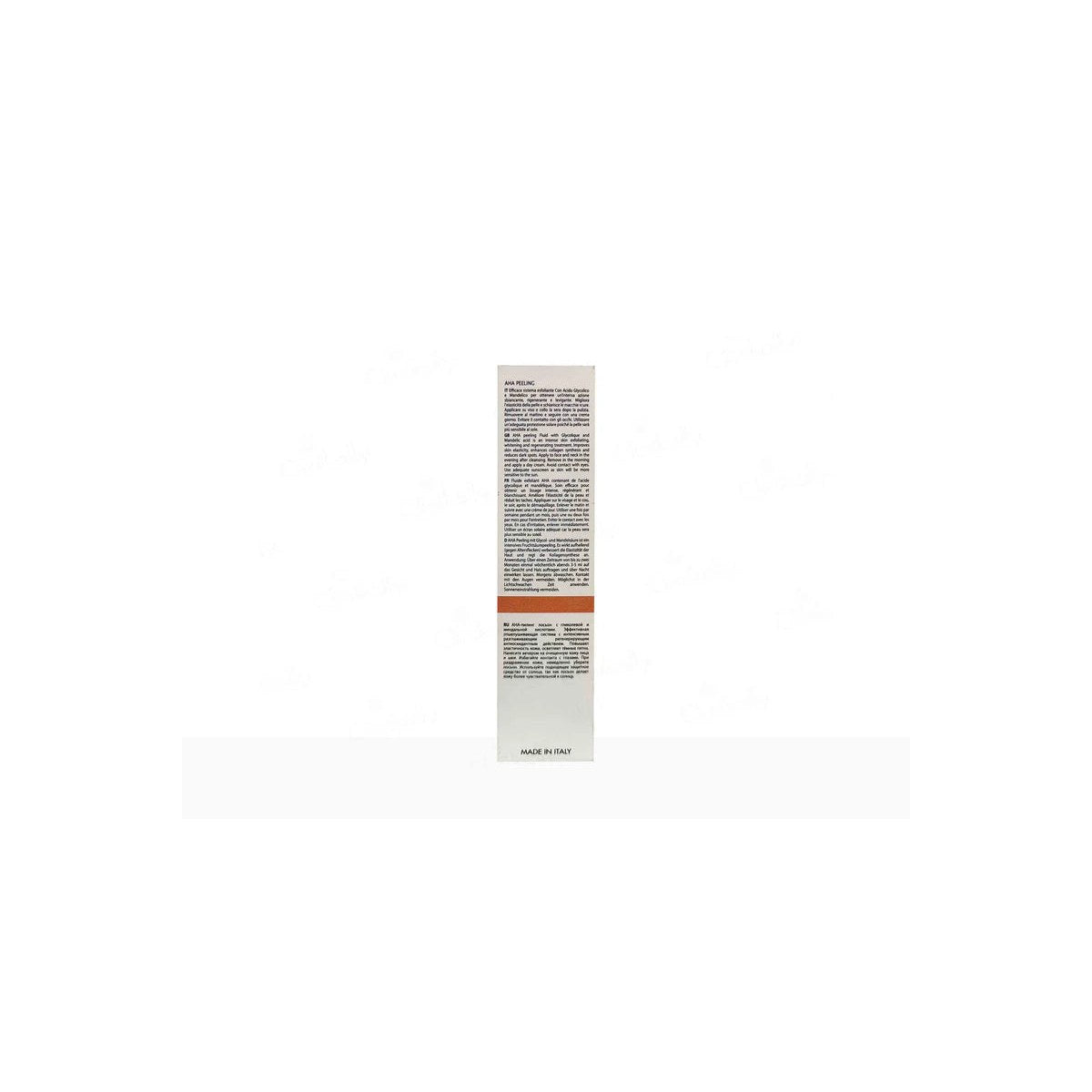 Osaine AHA Peeling gel in a transparent bottle with a pump, showcasing the skincare product from Geosmatic Cosmeceuticals.