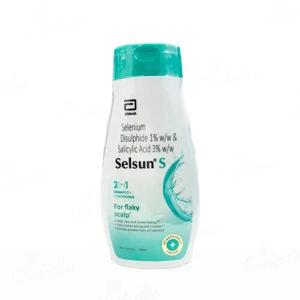 Selsun-S Shampoo & Conditioner anti-dandruff shampoo bottle