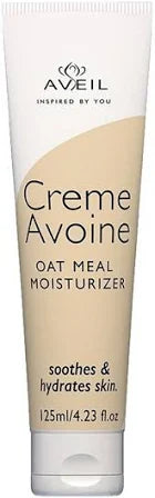 AS Dermaceuticals Aveil Creme Avoine oat meal moisturizer in a jar, creamy texture with natural oatmeal ingredients for soothing skin.