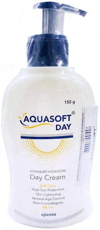 Allodermis Aquasoft Day Cream SPF 50+ in a jar, featuring smooth, hydrating texture with sun protection for daily skincare.